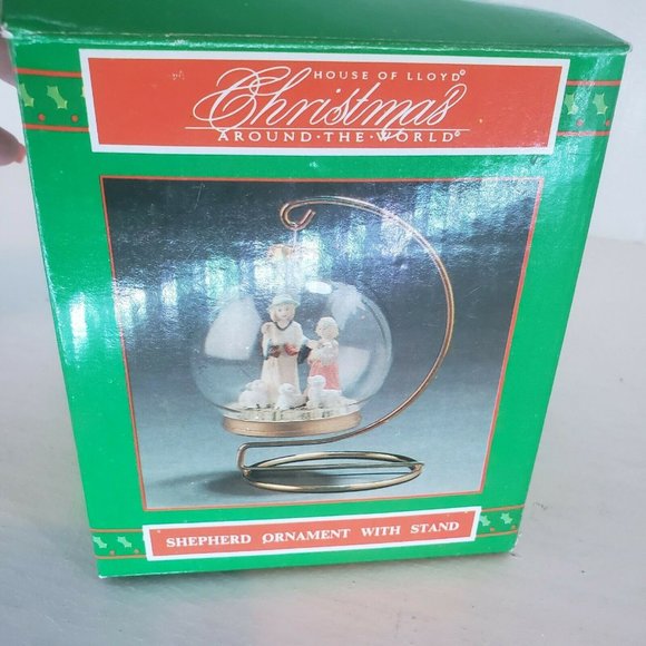 House Of Lloyd Christmas Around The World Shepherd Ornament With Stand New - Picture 12 of 12